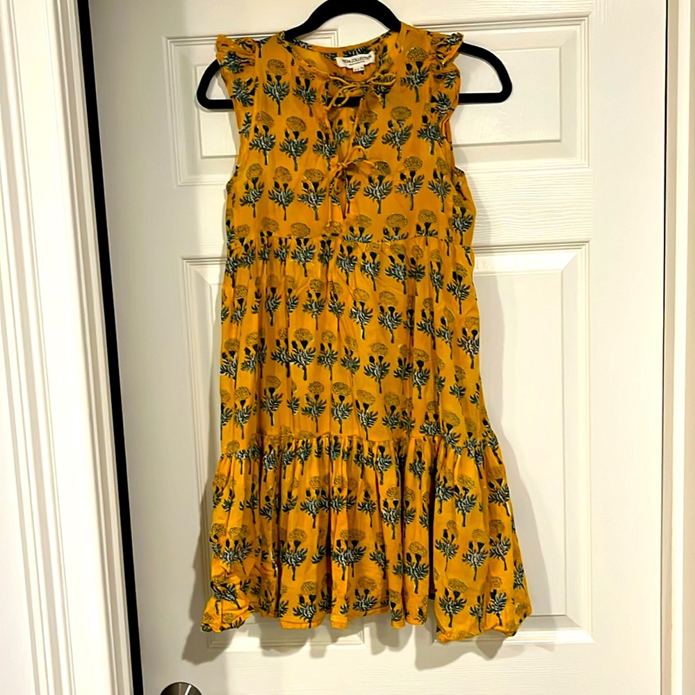 Emerson fry India xs/s yellow marigold mini dress